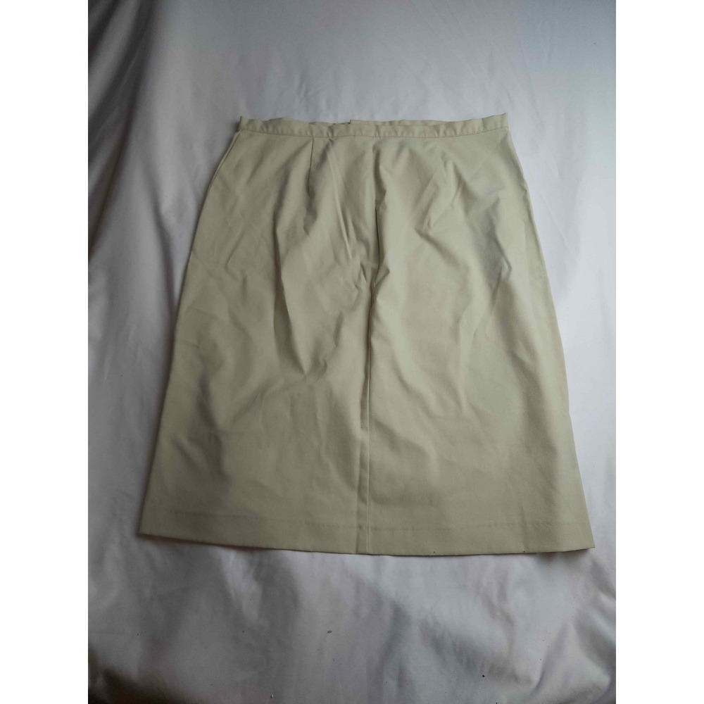 Old Navy Khaki Tan Wool Blend Pencil Skirt Size 12 Knee Length Career Wear